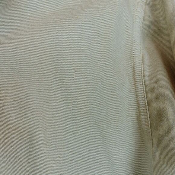 VTG Code Bleu Shirt Women L Beige Relaxed Button Shacket Hong Kong Lagenlook - Picture 9 of 13